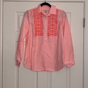 Jcrew half button shirt.